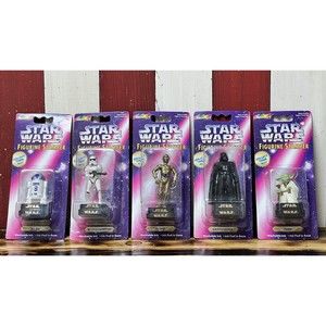 VINTAGE 1997 Rose Art / Star Wars - Figurine Stampers, SET OF 5. Factory Sealed